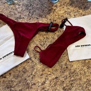 ARK Swimwear Deep Red Bikini Set